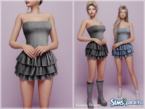 Женское джинсовое мини-платье от Layla