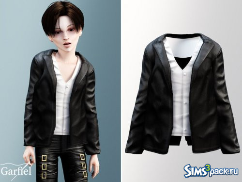 Куртка с белым жилетом для детей от Garfiel