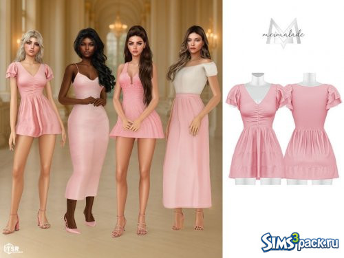 Мини - платье с оборками от Mermalade