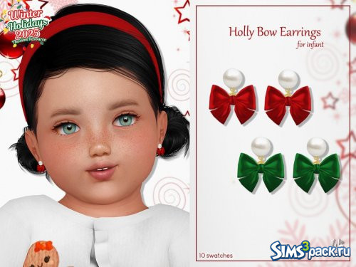 Серьги - подвески для младенцев от WisteriaSims