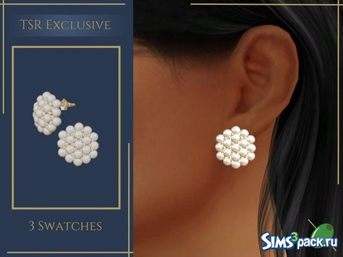 Серьги с жемчужной гроздью от Pitted0live