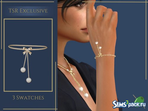 Браслет с жемчужным бантом от Pitted0live