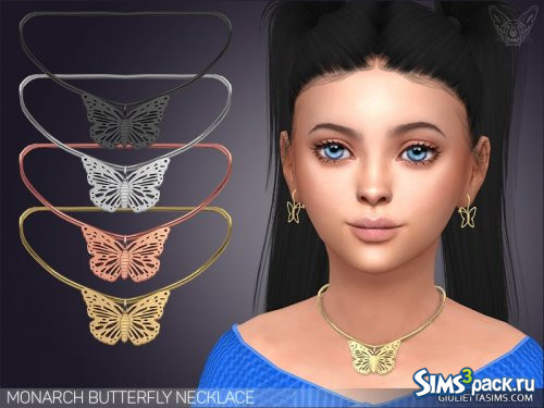 Ожерелье с бабочкой для детей от Feyona