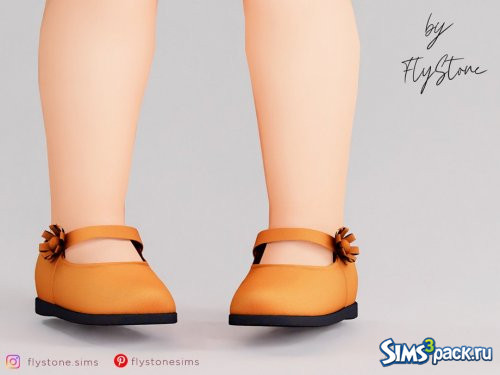 Кожаные блестящие балетки от FlyStone