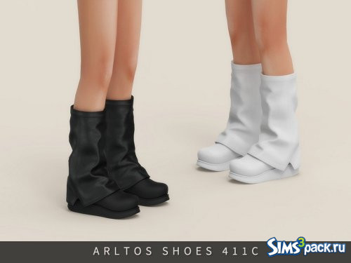 Кожаные ботинки на массивной платформе от Arltos