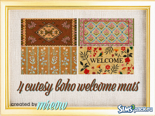 Приветственные коврики от mreow