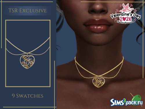 Колье " Сложное сердце " от Pitted0live