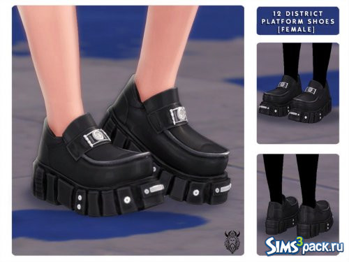 Туфли на платформе с металлическим отливом от OranosTR