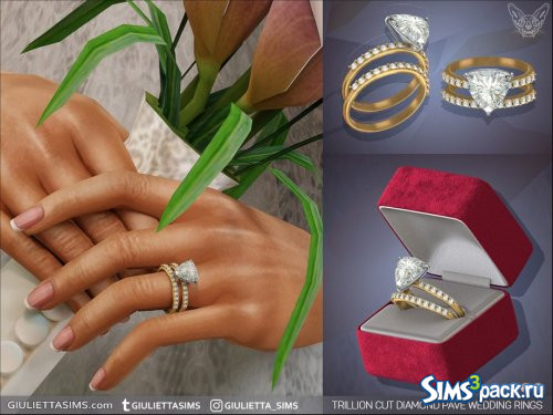 Обручальные кольца с бриллиантами от Feyona