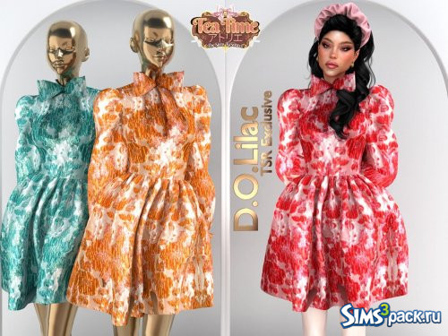 Платье с цветочным принтом от D.O.Lilac