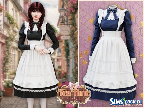 Винтажное платье горничной с фартуком от MysteriousOo