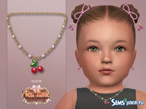 Детское ожерелье с вишнями от Suzue