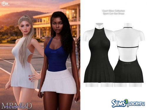 Спортивное платье с вырезами от Mermalade