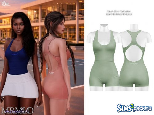 Спортивный боди с открытой спиной от Mermalade